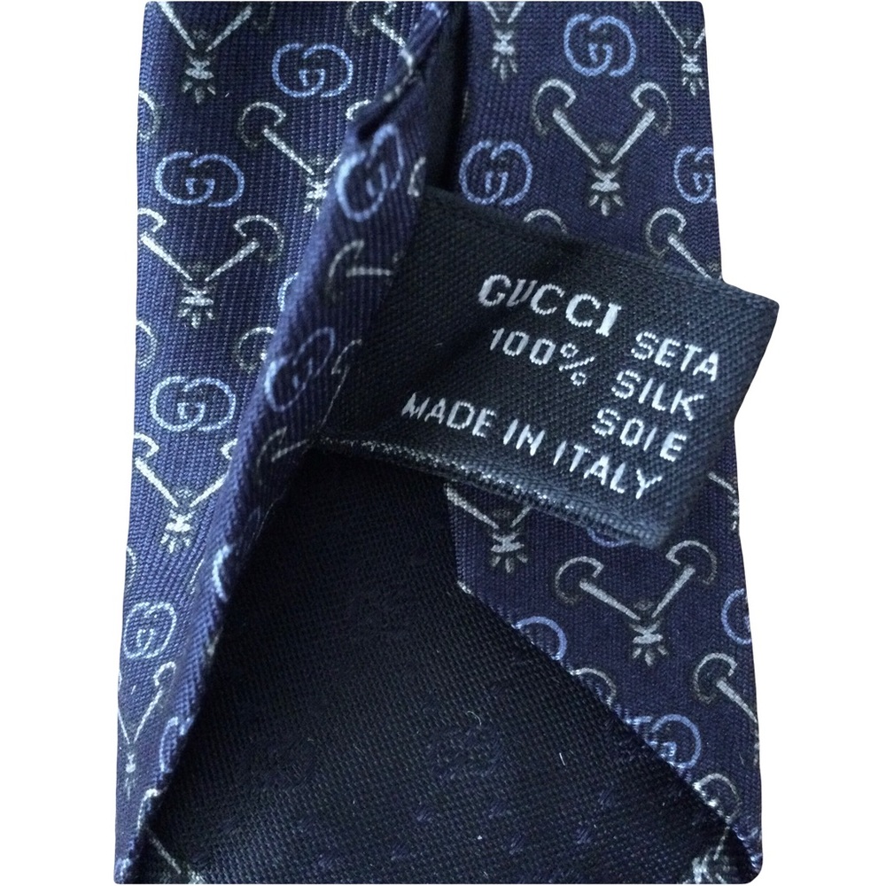 Gucci GG Logo Silk Tie - Picture 9 of 10